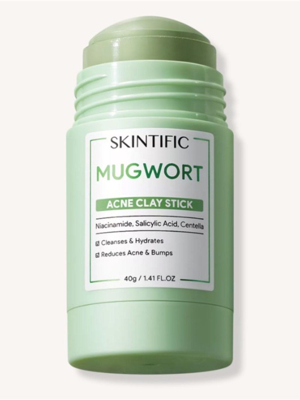 NEW Sealed Skintific Mugwort Acne Clay Stick 40g | Niacinamide Salicylic Acid